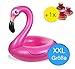 Produktbild Flamingoring 120 cm Schwimmring Schwimmreif Lufmatratze Flamingo aufblasbarer Pool, See & Strand, Meer, Wasser mit Getränkehalter Donut für Flaschen und Getränke, Cocktail pink