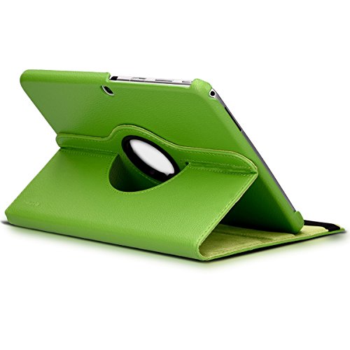 kwmobile Hülle für Samsung Galaxy Tab 3 10.1 P5200 / P5210 / P5220 – 360° Standfunktion Case Tablet Schutzhülle Kunstleder – Smart Cover Tabletcase Grün - 2