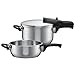 Produktbild Silit Sicomatic t-plus Schnellkochtopf Set, 2-teilig, 4,5 l und 3,0 l, Edelstahl poliert, Innenskalierung, induktionsgeeignet, Ø 22 cm