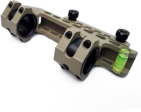 Flat Top Scope 1" 30mm Picatinny Ring Mount One Piece Mount Base with Spirit Bubble Level