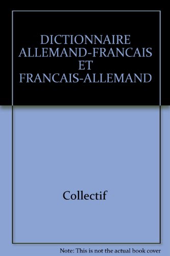 couverture de : Dictionnaire allemand-fran&ccedil;ais