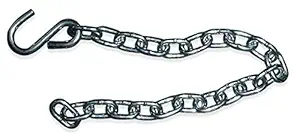 Hangit Metal Links Chain with Shook (Silver, 65 Centimeters)
