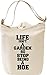 Produktbild Life Isn't A Garden So Stop Beeing A Hoe Slogan Leinwand Tagestasche Canvas Day Bag| 100% Premium Cotton Canvas| DTG Printing|