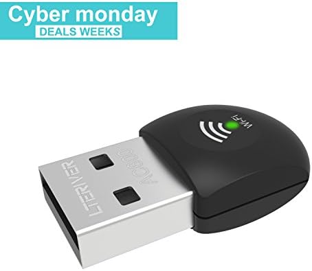 LTERIVER WiFi Dongle WiFi adapter 802.11AC 600Mbps Dual Band(2.4G&5G) Wi-Fi Adapter Supports Windows XP/Vista/7/8/8.1/10/10.1 and Mac OS 10.6~10.11.1/10.11.2(AC600 Nano Version)