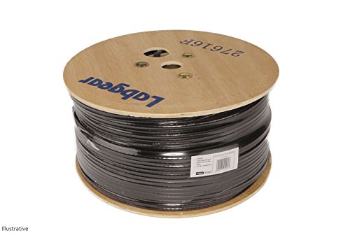 Preisvergleich Produktbild 125 m Twin Sat Kabel (schwarz)