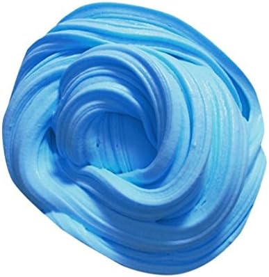 LIGHT BLUE FLUFFY SLIME KIDS TOY ADULT STRESS RELIEVER RELIEF SCENTED