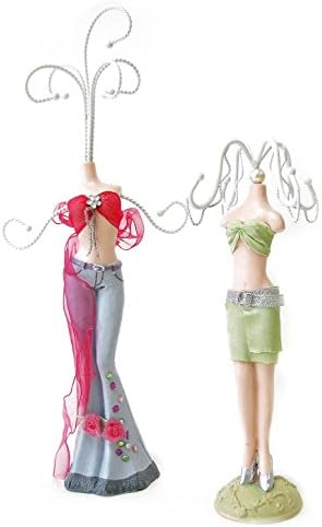 Linpeng Mini Mannequin Earrings Display (2 Pack), 13"