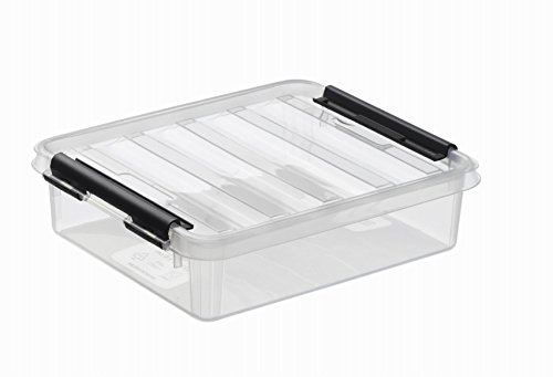 Orthex 35200703 3er Set Clipbox Smart Store Classic 1 Aufbewahrungsbox Plastik 21 x 17 x 6 cm, transparent - 3