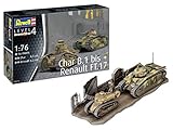 Aufkleber-Set inklusive. Revell 3278 1:76 Plastic Model Kit Char B.1 bis & Renault FT.17 03278, Mehrfarbig, 1/76