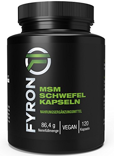Preisvergleich Produktbild FYRON MSM - 100% Rein ohne Zusätze - 120 Vegane Kapseln