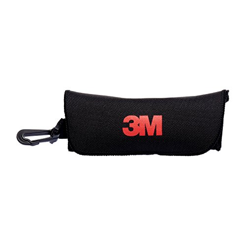 3M Etui4 Mittelfestes Brillenetui aus Kunststoff mit Gürtelschlaufe und Karabinerhaken, Schwarz