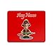 Produktbild Uni-gift UNIGIFT Mauspad, personalisierbar, Feuerwehrmann mit Schlauch, Farboptionen - Name/Nachricht auf Ihrem einzigartigen Pad Mousepad, Rot rot