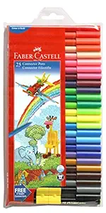 Faber-Castell Connector Pen Set - Pack of 25 (Assorted)