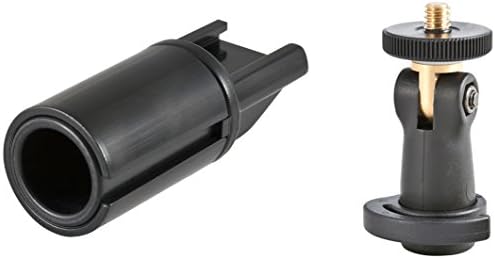Rycote 047306 3/8 inch Boom Adaptor Swivel with Camera Clamp
