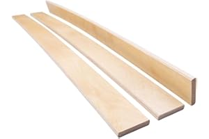 TopSpot Replacement Slats Birch Wood Sprung Bed Slats - Wooden Bed Base Slat - Single & Double Bed Slat Options - Wide Custom Lengths Bed Slat (2, Length: 910mm - Width: 53mm)