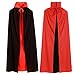 Produktbild BESTOYARD Halloween Mantel Kostüm Schwarz Rot Cosplay Kostüm Theater Prop Tod Mantel Stehkragen Party Kleidung 150 cm