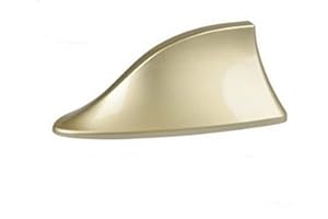 GOZAR Abs Plástico Techo Estilo Tiburón Aleta Antena Radio Señal Antenas Universal para La Mayoría De Los Coches-Golden