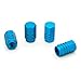 Produktbild Ndier Ventilkappen Reifenventil, Set von 4 Pcs Ventilkappen für Ventile von Auto Ventilkappen aus Aluminium für Reifen Blau