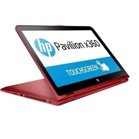 HP Pavilion x360 15-bk060na 15 6  Intel Pentium 4405U 2 1GHz 4GB 1TB Windows 10 Touchscreen Convertible Laptop in Red