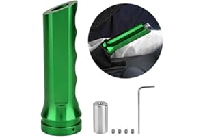 Gorgeri Couverture de Frein à main de Voiture,Couvercle de Frein à main en alliage d'aluminium Protecteur de Poignée Universelle Manchon de frein à main(Vert)