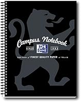 Oxford Campus A4 Size Notebook - Black, Pack of 5