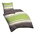 Produktbild Castell 0060647 Baumwoll-Satin Bettwäsche, 80x80 cm + 155x220 cm, grün