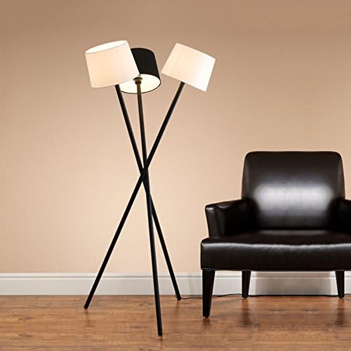 GFR LED Floor Standing Lamp with Footswitch, Torchiere Uplighter Floor Lamp Eye-Cared Light for Living Room Bedrooms Study Reading [E27 60W], Black