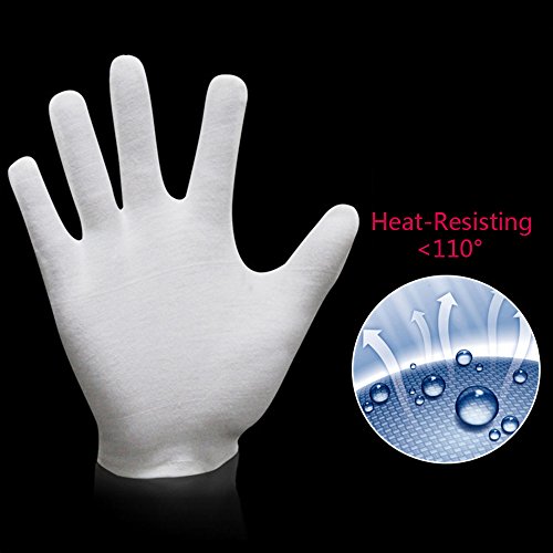 Multi weiß Baumwolle Handschuhe Inspektion Schmuck Gesundheit Tägliche Arbeit Handschuhe groß für Herren Damen - 3