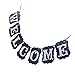 Produktbild F-blue Weihnachten Hochzeit Welcome Banner Empfang Garland Foto Props String Flagge Hochzeit Dekor Hanging