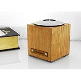 Design Teelicht - Teelichthalter aus Holz und Leder Unikat Tischdekoration