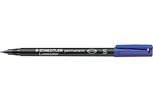 ‎STAEDTLER Staedtler 313-3 - Folienstift Lumocolor, Spitze-S, permanent, blau, 1 Stück