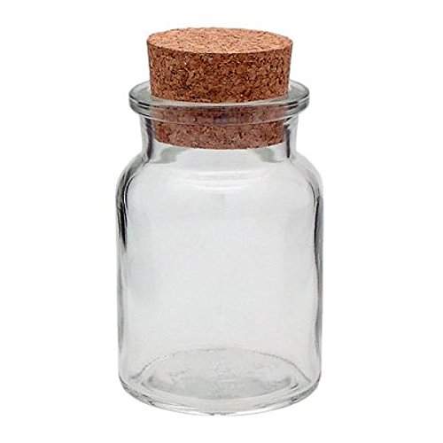 Viva Haushaltswaren – 8 x Gewürzglas 150 ml, Glasdose mit Korkverschluss als Gewürzdose & Vorratsdose für Gewürze, Salz etc. verwendbar (inkl. kleiner Holzschaufel 7,5 cm) - 2