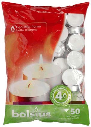 Preisvergleich Produktbild Bolsius Teelichter - 38mm Bag 50