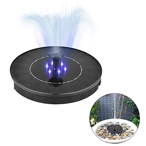 Preisvergleich Produktbild FAVORTS Solar Brunnen Wasserbrunnenpumpe solarbetrieben Vogeltränke Brunnen Pumpe, Bewässerung, Tauchpumpe für Teich, Pool, Garten, Aquarium