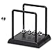 Produktbild Platz Newtons Cradle Dekoration Newtons Wiege Pendel Physik Lernspielzeug mit 5 Metall Balance Ball und Schwarz Holzsockel für Kinder Erwachsene