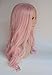 Deluxe Long Curly Pastel Pink Heat Resistant High Fashion Celebrity Wig