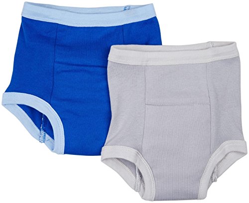 Green sprouts Reusable Organic Training Pants (Royal Blue/Grey, Pack of 2)