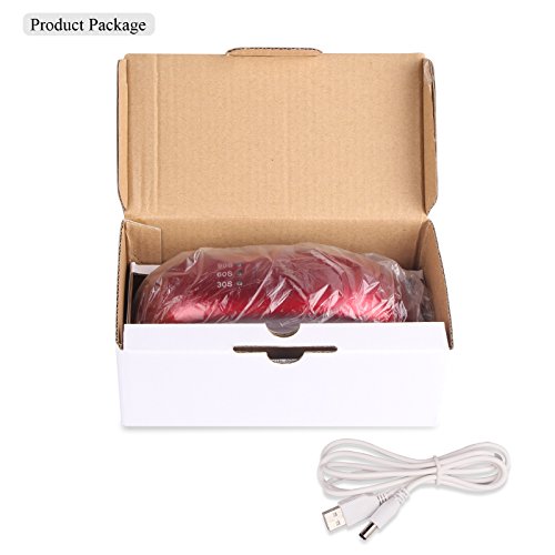 Roleadro 9w Mini LED Nagel Lampe UV Nail Trockner für uñas de gel Led Nagellack，Led Nail Gel lampe mit 30s/60s/90s Timer(Rot) - 6
