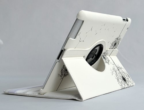 inShang ipad 2 Hülle ipad 3 Cover für Apple iPad 2/3/4, Edles PU Leder Tasche Hülle Skins Etui Schutzhülle Ständer Smart Case für Tablet iPad, Super Automatische Einschlaf-/Aufwach funktion, 360 Grad rotierende Schutzhülle mit Standfunktion + inShang Logo hochwertigen Stylus Eingabestift Stift - 5