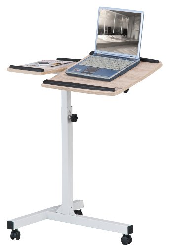 SixBros. Laptoptisch Projektionstisch Eiche/Weiß Holzoptik – LT-001A/1836 - 2