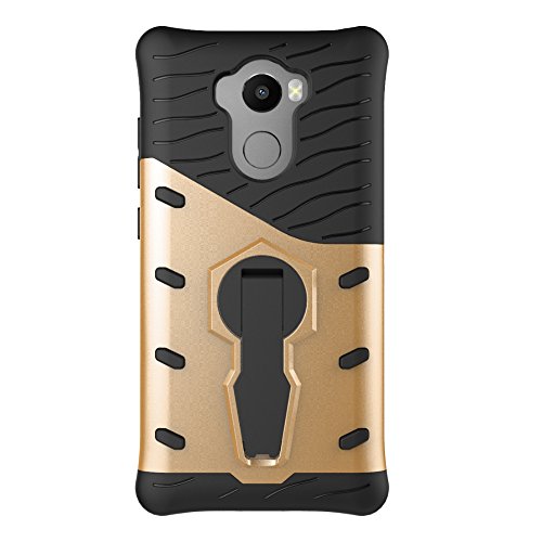 Meimeiwu TPU Prueba Armadura Doble Protector Funda Carcasa Case para XiaoMi RedMi 4 RedMi 4 prime RedMi 4 Pro - Oro Meimeiwu TPU Prueba Armadura Doble Protector Funda Carcasa Case para XiaoMi RedMi 4 RedMi 4 prime RedMi 4 Pro - Oro