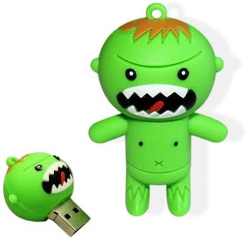 YooUSB 4GB Novelty Angry Green Punkin Boy USB Flash Pen Drive Memory Stick Gift UK [PC]