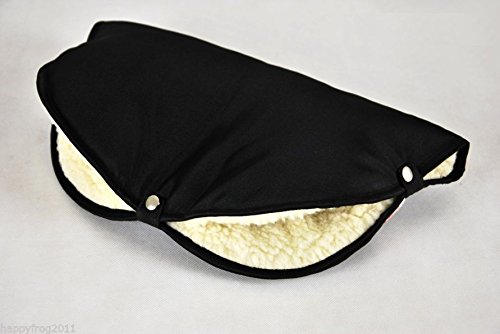WINTER WARMER BABY PRAM STROLLER HAND MUFF FINGERLESS GLOVES SHEEP WOOL