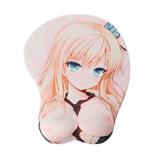 Preisvergleich Produktbild Kottca Cartoon Anime 3D Beauty Sexy Brust Silikon Mauspad
