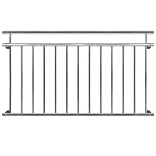 Homelux FB156G Edelstahl V2A Französischer Balkon Geländer Fenstergitter Balustrade 156 x 90 cm Glänzend - 3