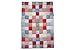 Baby Boum Cotty Blue Patchwork Duvet Cover(Blues and Red, 140 X 200cm)