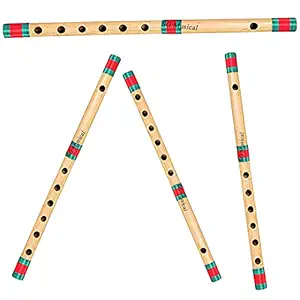 SG Musical HandmadeMart Indian Bansuri/Flute Combo Of G+A+B+C scale BYTD