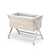 Cambrass 46 x 78 cm Wooden Crib X with Fabrics Collection Ter (Beige/ White Spotted)
