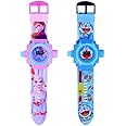 Trade Globe Combo Unique 24 Images Projector Digital Super Hero Toy Watch for Boys & Girls Kids - Good Return Gift Pack of - 2