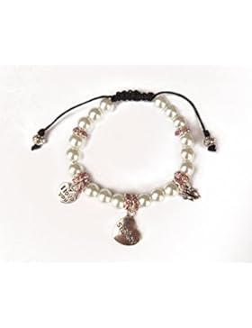 Handgefertigt Big Sister/sister-to-be oder neue Oma/grandma-to-be 3Charm verstellbare Armband, Baby Junge, Mädchen...